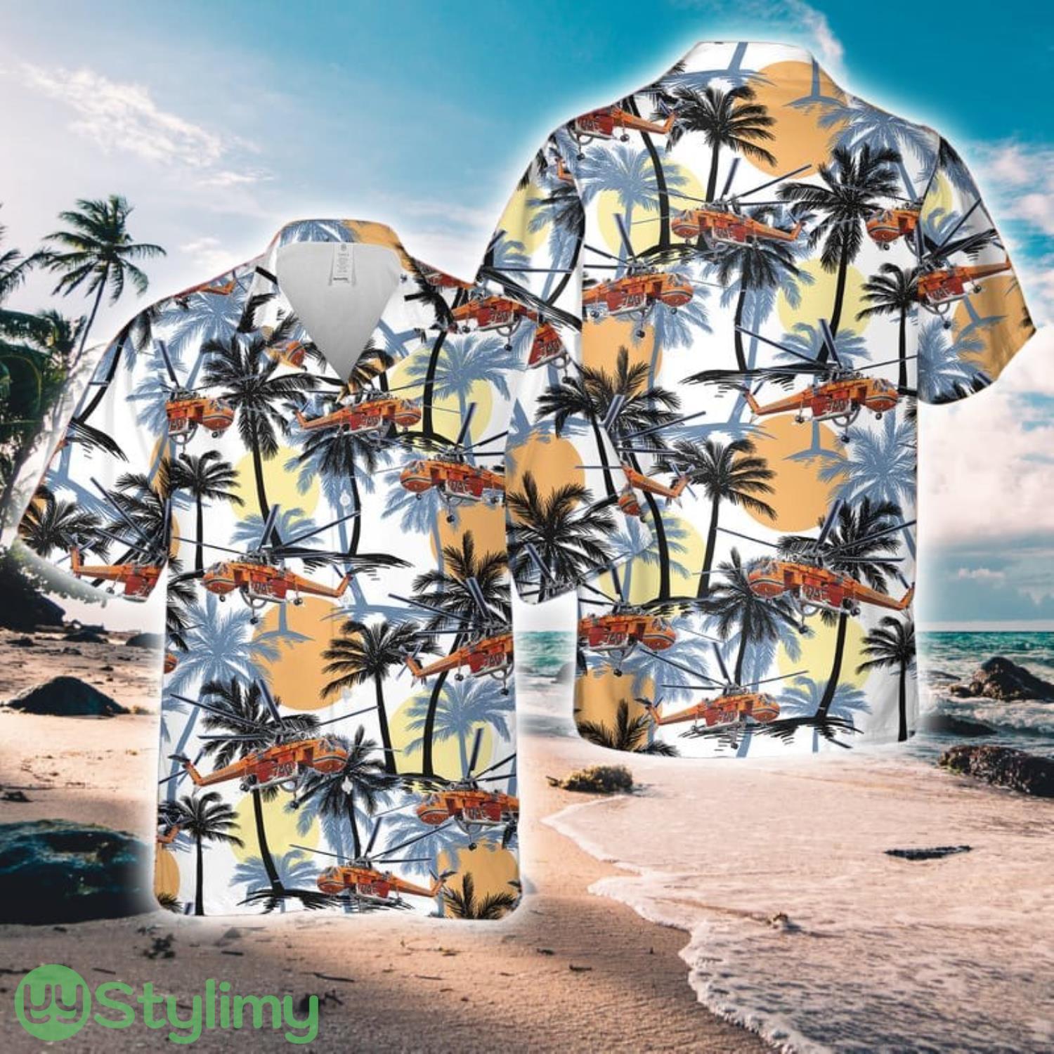 US Army Sikorsky S-64 Skycrane Helicopter Hawaiian Shirt Unique Gift 1 US Army Sikorsky S-64 Skycrane Helicopter Hawaiian Shirt Unique Gift Product Photo 1