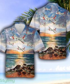 US Coast Guard HC-144 Ocean Sentry Hawaiian Shirt - US Coast Guard HC-144 Ocean Sentry Hawaiian Shirt