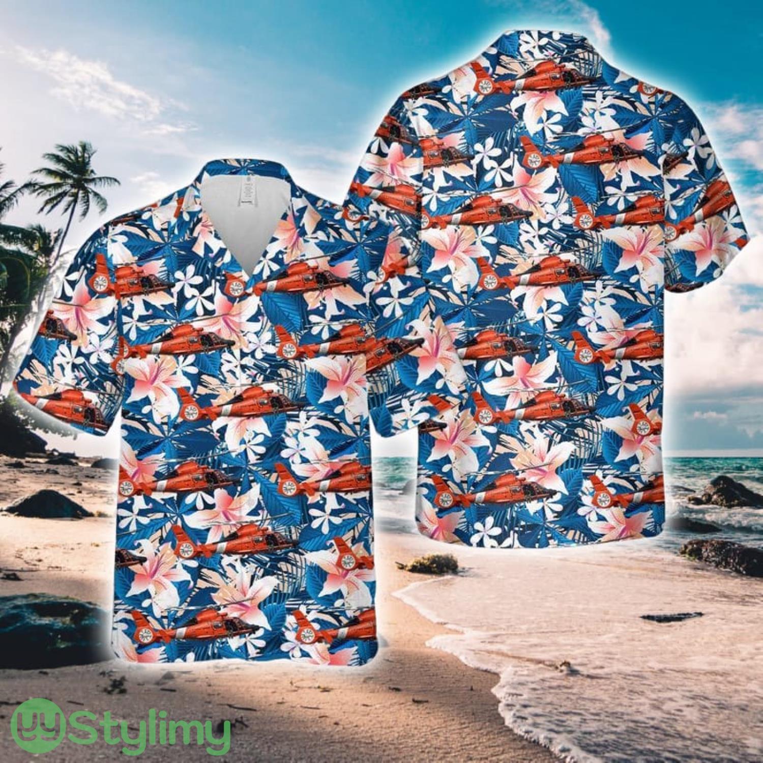 US Coast Guard Helicopter Interdiction Tactical Squadron MH-65D Hawaiian Shirt Unique Gift 1 US Coast Guard Helicopter Interdiction Tactical Squadron MH-65D Hawaiian Shirt Unique Gift Product Photo 1
