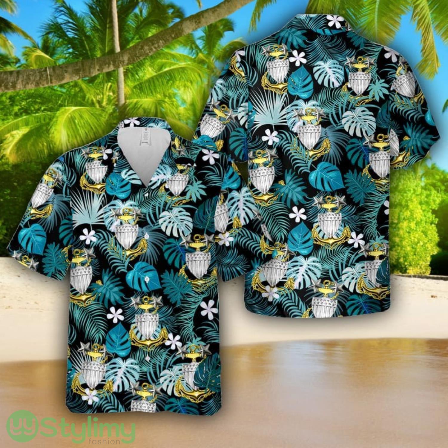 US Coast Guard Master Chief Petty Officer Collar Device rate insignia Hawaiian Shirt Unique Gift 1 US Coast Guard Master Chief Petty Officer Collar Device rate insignia Hawaiian Shirt Unique Gift Product Photo 1