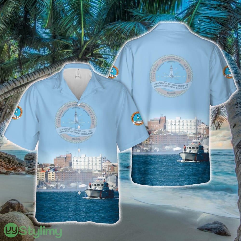US Coast Guard Sector Northern New England Hawaiian Shirt 2 US Coast Guard Sector Northern New England Hawaiian Shirt - US Coast Guard Sector Northern New England Hawaiian Shirt