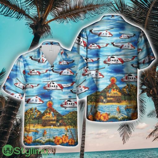 US Coast Guard Sikorsky HH-52 Seaguard Helicopter Hawaiian Shirt Unique Gift Product Photo 1