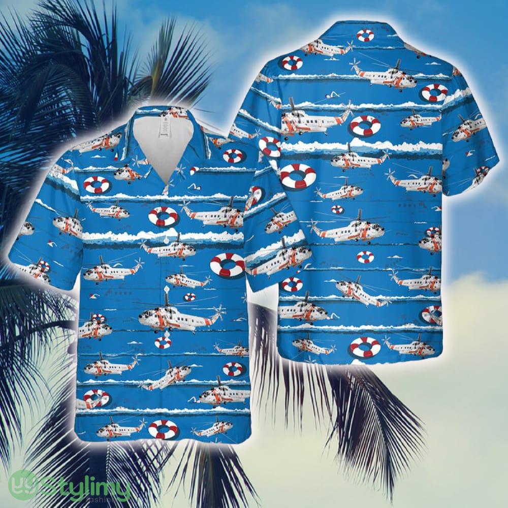 US Coast Guard Sikorsky S-61R Hawaiian Shirt 2 US Coast Guard Sikorsky S-61R Hawaiian Shirt - US Coast Guard Sikorsky S-61R Hawaiian Shirt