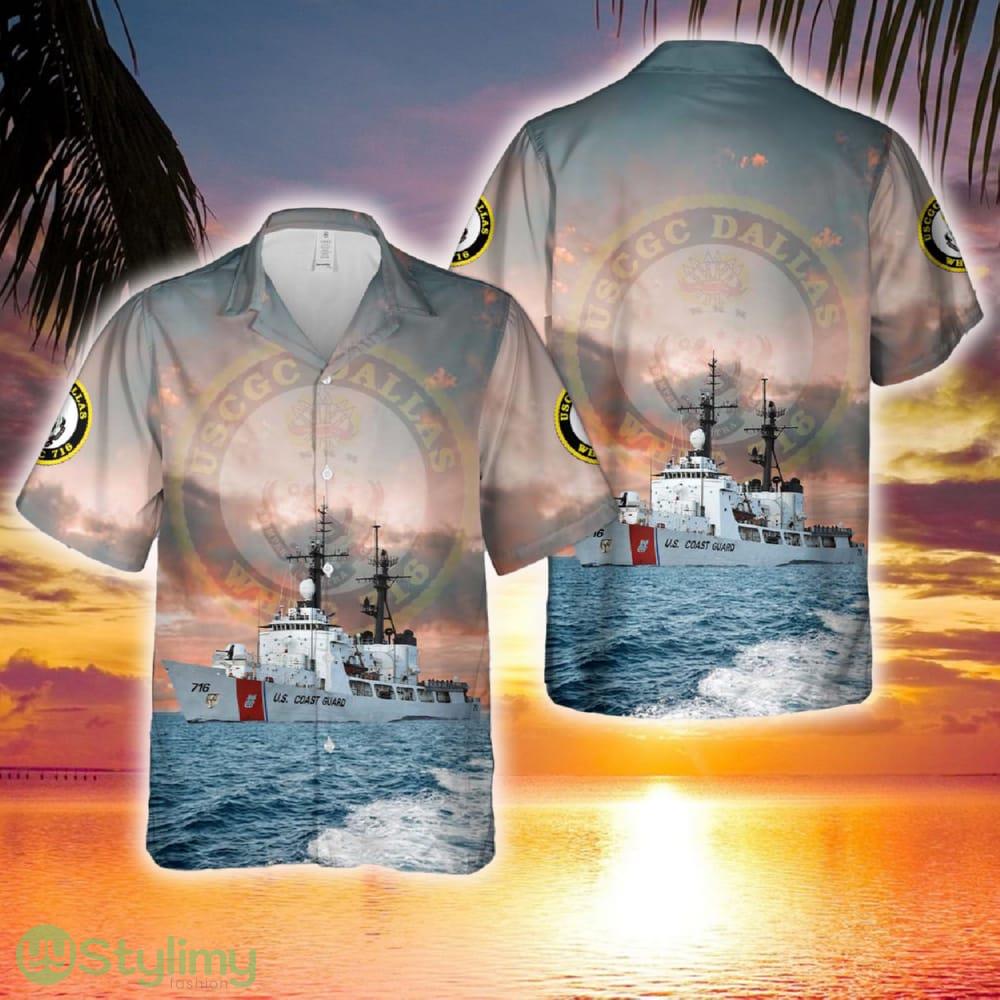 US Coast Guard USCGC Dallas (WHEC-716) Hamilton-class cutter Hawaiian Shirt 2 US Coast Guard USCGC Dallas (WHEC-716) Hamilton-class cutter Hawaiian Shirt - US Coast Guard USCGC Dallas (WHEC-716) Hamilton-class cutter Hawaiian Shirt