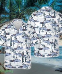 US Coast Guard USCGC Stratton Hawaiian Shirt - US Coast Guard USCGC Stratton Hawaiian Shirt