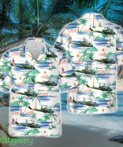 US Marine Corps Bell UH-1E Iroquois (204) Hawaiian Shirt - US Marine Corps Bell UH-1E Iroquois (204) Hawaiian Shirt