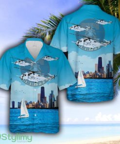 US Marine Corps Sikorsky CH-53e Super Stallion Of Marine Heavy Helicopter Squadron 772 (HMH-772) 'The Hustlers' Hawaiian Shirt - 240224-130946