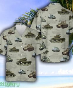 US Military M4 Sherman Tank Hawaiian Shirt - US Military M4 Sherman Tank Hawaiian Shirt
