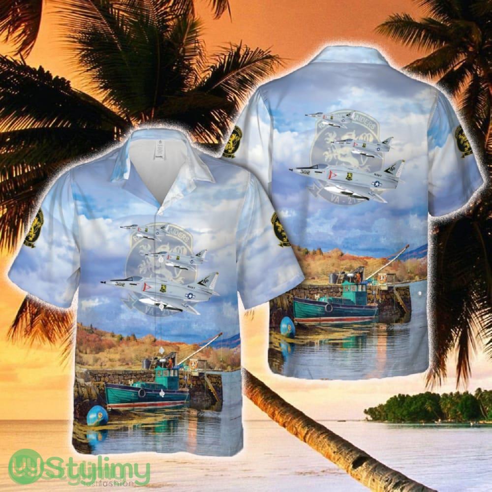 US Navy Attack Squadron 212 (VA-212) Rampant Raiders A-4F Hawaiian Shirt 1 US Navy Attack Squadron 212 (VA-212) Rampant Raiders A-4F Hawaiian Shirt - US Navy Attack Squadron 212 (VA-212) Rampant Raiders A-4F Hawaiian Shirt