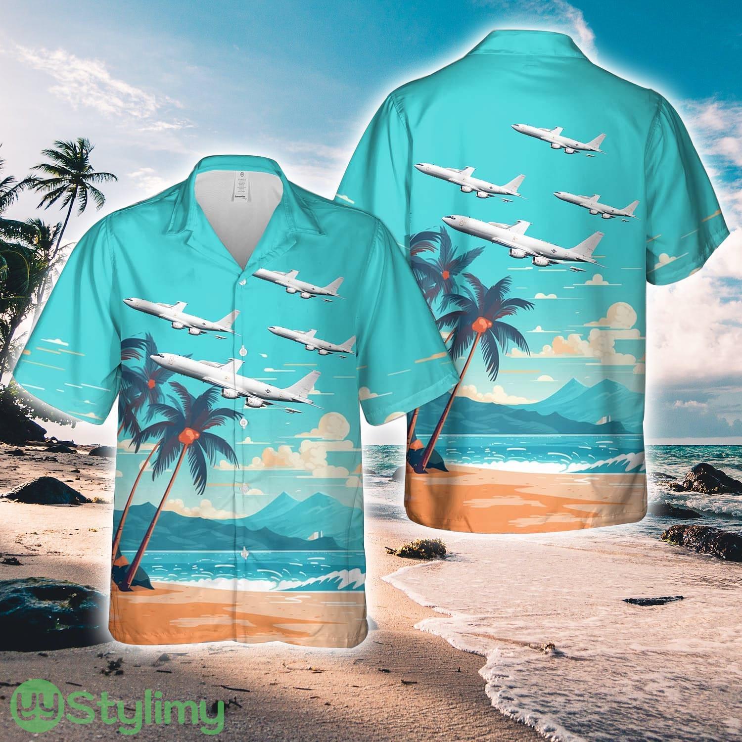 US Navy Boeing E-6B Mercury (707-300) Hawaiian Shirt Unique Gift 2 US Navy Boeing E-6B Mercury (707-300) Hawaiian Shirt Unique Gift Product Photo 1