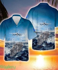 US Navy Boeing EA-18G Growler Of VAQ-139 'Cougars' Hawaiian Shirt - US Navy Boeing EA-18G Growler Of VAQ-139 'Cougars' Hawaiian Shirt