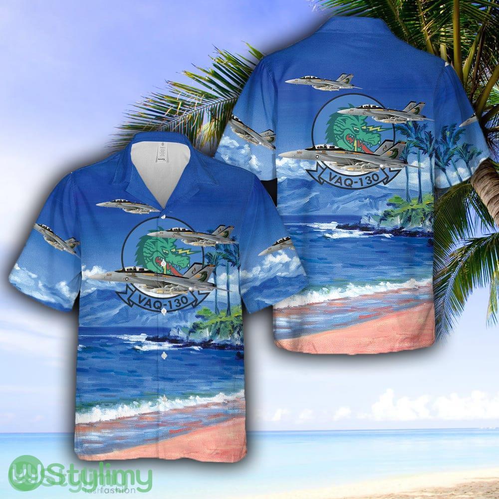 US Navy Electronic Attack Squadron 130 (VAQ-130) Zappers Grumman EA-18G Growler Hawaiian Shirt 1 US Navy Electronic Attack Squadron 130 (VAQ-130) Zappers Grumman EA-18G Growler Hawaiian Shirt - US Navy Electronic Attack Squadron 130 (VAQ-130) Zappers Grumman EA-18G Growler Hawaiian Shirt