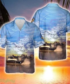 US Navy Landing Craft Air Cushion LCAC-17 Of Assault Craft Unit 5 (ACU 5) Hawaiian Shirt - US Navy Landing Craft Air Cushion LCAC-17 Of Assault Craft Unit 5 (ACU 5) Hawaiian Shirt