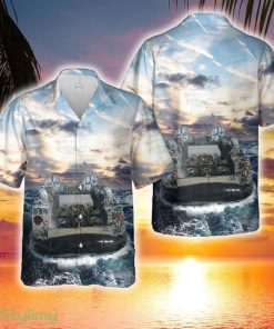 US Navy Landing Craft Air Cushion LCAC-55 Hawaiian Shirt - US Navy Landing Craft Air Cushion LCAC-55 Hawaiian Shirt