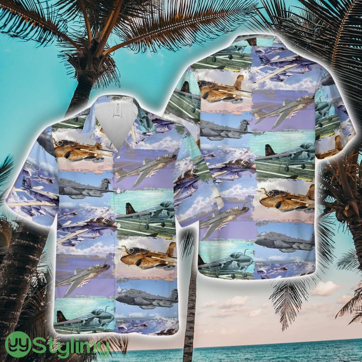 US Navy Northrop Grumman EA-6B Prowler Hawaiian Shirt Unique Gift 2 US Navy Northrop Grumman EA-6B Prowler Hawaiian Shirt Unique Gift Product Photo 1