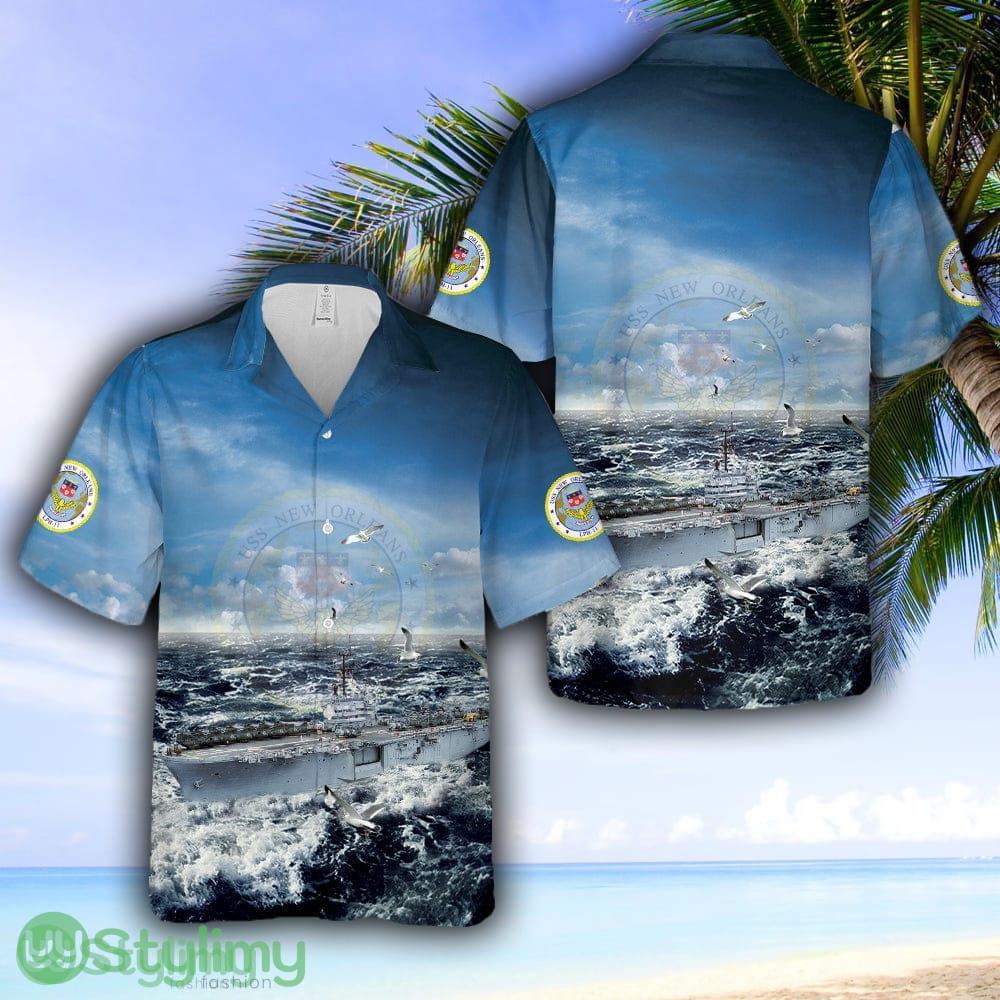 US Navy USS New Orleans (LPH-11) Iwo Jima-class amphibious assault ship Hawaiian Shirt 1 US Navy USS New Orleans (LPH-11) Iwo Jima-class amphibious assault ship Hawaiian Shirt - US Navy USS New Orleans (LPH-11) Iwo Jima-class amphibious assault ship Hawaiian Shirt