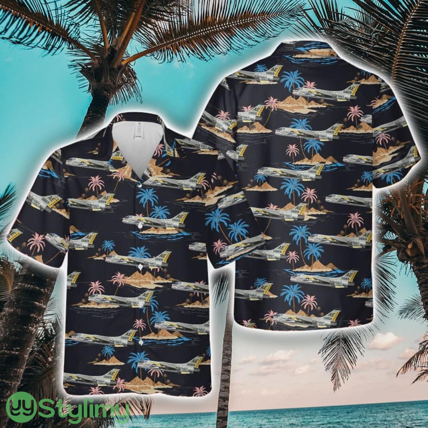 US Navy Vought F-8E Crusader Of VF-33 Hawaiian Shirt Unique Gift 1 US Navy Vought F-8E Crusader Of VF-33 Hawaiian Shirt Unique Gift Product Photo 1