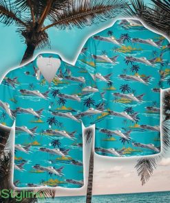 US Navy Vought F-8J Crusader Of VF-24 Red Checkertails Hawaiian Shirt Unique Gift Product Photo 1