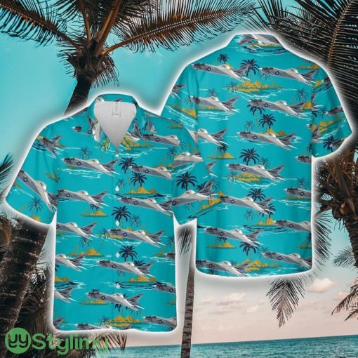 US Navy Vought F-8J Crusader Of VF-24 Red Checkertails Hawaiian Shirt Unique Gift