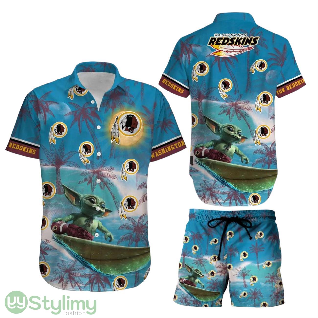 Washington Redskins Footbal NFL Baby Yoda Aloha 3D Hawaiian Shirt And Short Style Summer Gift For Men Women 1 Washington Redskins Footbal NFL Baby Yoda Aloha 3D Hawaiian Shirt And Short Style Summer Gift For Men Women Product Photo 1