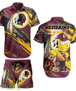 Washington Redskins Football NFL 3D All Printed Aloha Hawaiian Shirt Bart Simpson Summer Gift For Men Women Fans Product Photo 1
