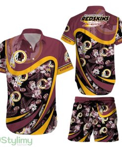 Washington Redskins NFL 3D All Printed Aloha Hawaiian Shirt And Short Tropical Pattern Beach Shirt New Gift For Sports Fans Product Photo 1