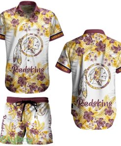 Washington Redskins NFL 3D All Printed Aloha Hawaiian Shirt Graphic Flower Tropical Pattern Summer Shirt Style New Gift Best Fans Product Photo 1