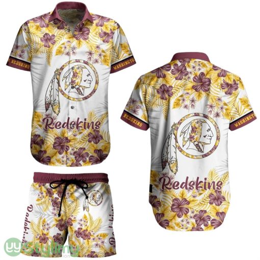 Washington Redskins NFL 3D All Printed Aloha Hawaiian Shirt Graphic Flower Tropical Pattern Summer Shirt Style New Gift Best Fans