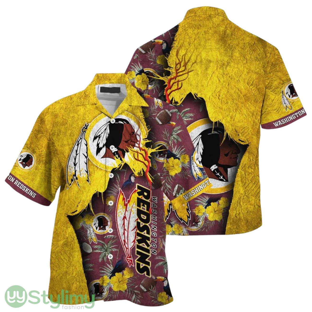 Washington Redskins NFL 3D Printed Hawaiian Shirt Tropical Print Sumer Gift For Fans 2 Washington Redskins NFL 3D Printed Hawaiian Shirt Tropical Print Sumer Gift For Fans Product Photo 1
