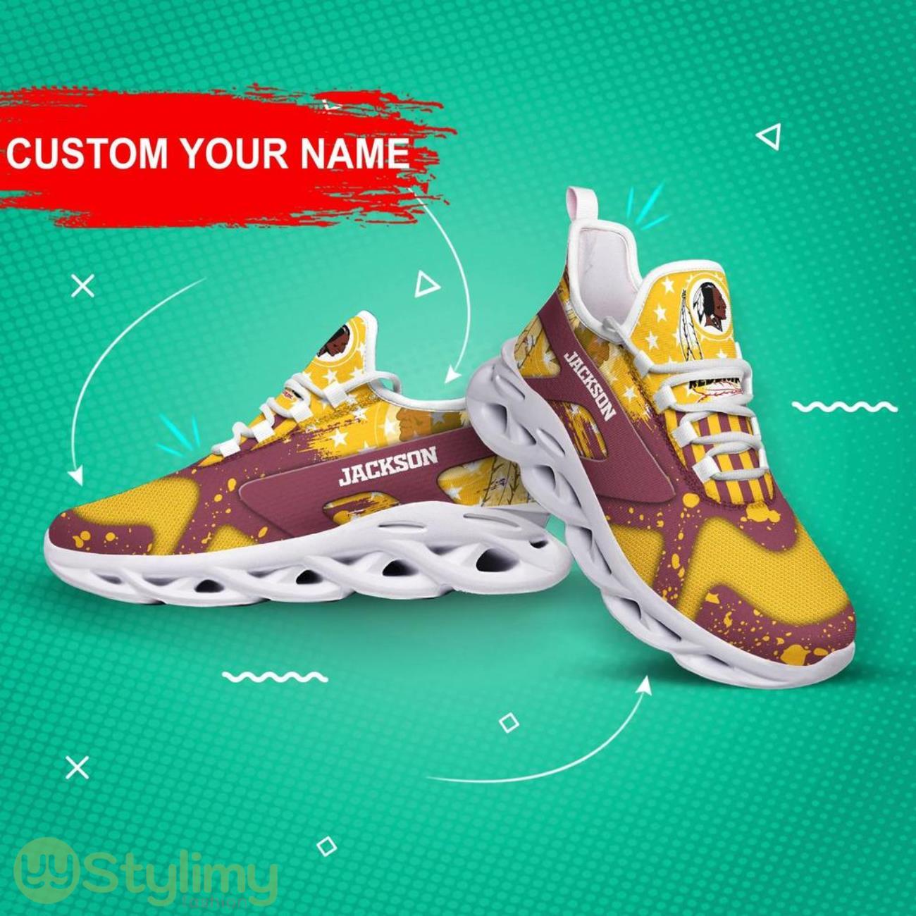 Washington Redskins NFL Logo Sport Team Max Soul Shoes Sneakers Clunky Shoes Custom Name Personalized Gifts 2 Washington Redskins NFL Logo Sport Team Max Soul Shoes Sneakers Clunky Shoes Custom Name Personalized Gifts Product Photo 2
