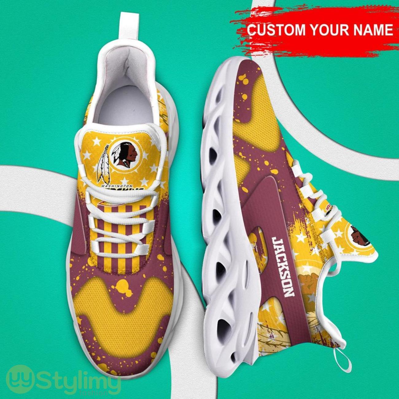 Washington Redskins NFL Logo Sport Team Max Soul Shoes Sneakers Clunky Shoes Custom Name Personalized Gifts 4 Washington Redskins NFL Logo Sport Team Max Soul Shoes Sneakers Clunky Shoes Custom Name Personalized Gifts Product Photo 4
