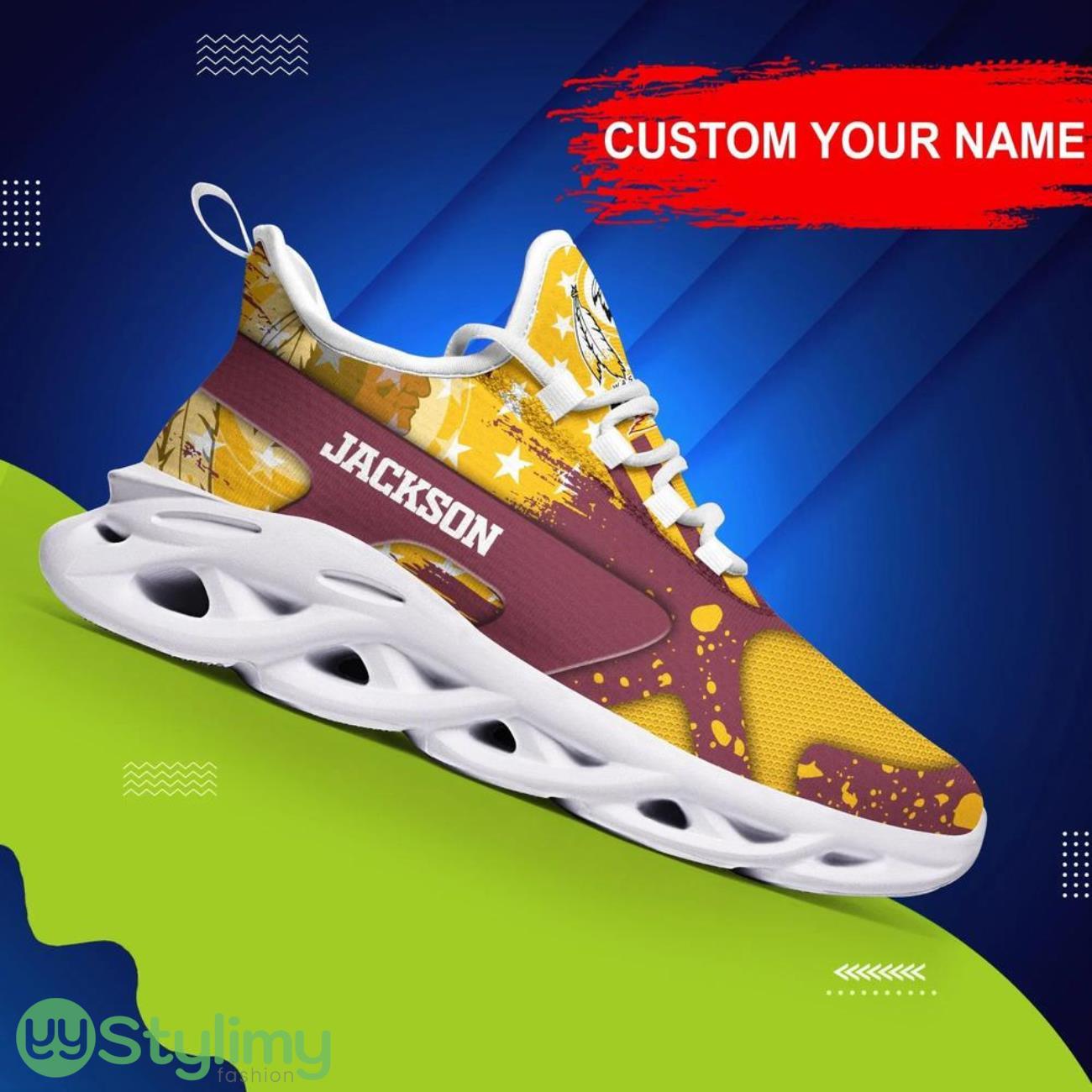 Washington Redskins NFL Logo Sport Team Max Soul Shoes Sneakers Clunky Shoes Custom Name Personalized Gifts 6 Washington Redskins NFL Logo Sport Team Max Soul Shoes Sneakers Clunky Shoes Custom Name Personalized Gifts Product Photo 1