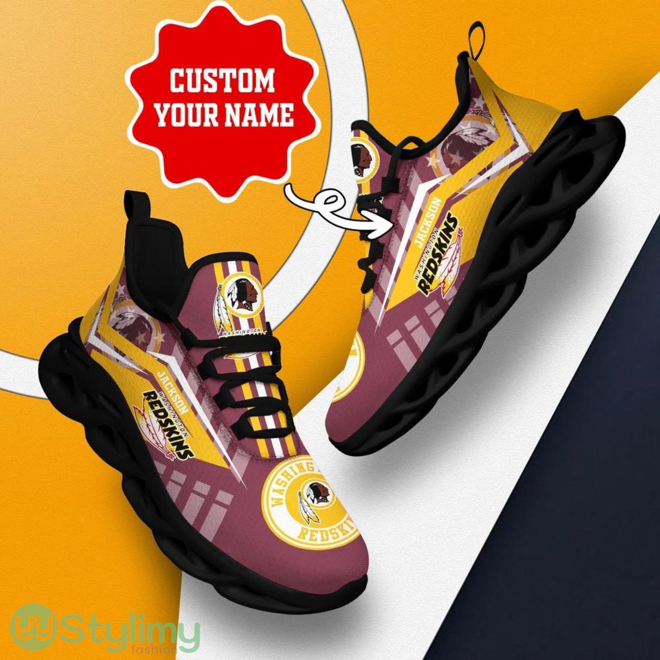 Washington Redskins NFL Max Soul Shoes Custom Name Sneakers Gifts NFL Fans Men Women Shoes 4 Washington Redskins NFL Max Soul Shoes Custom Name Sneakers Gifts NFL Fans Men Women Shoes Product Photo 4