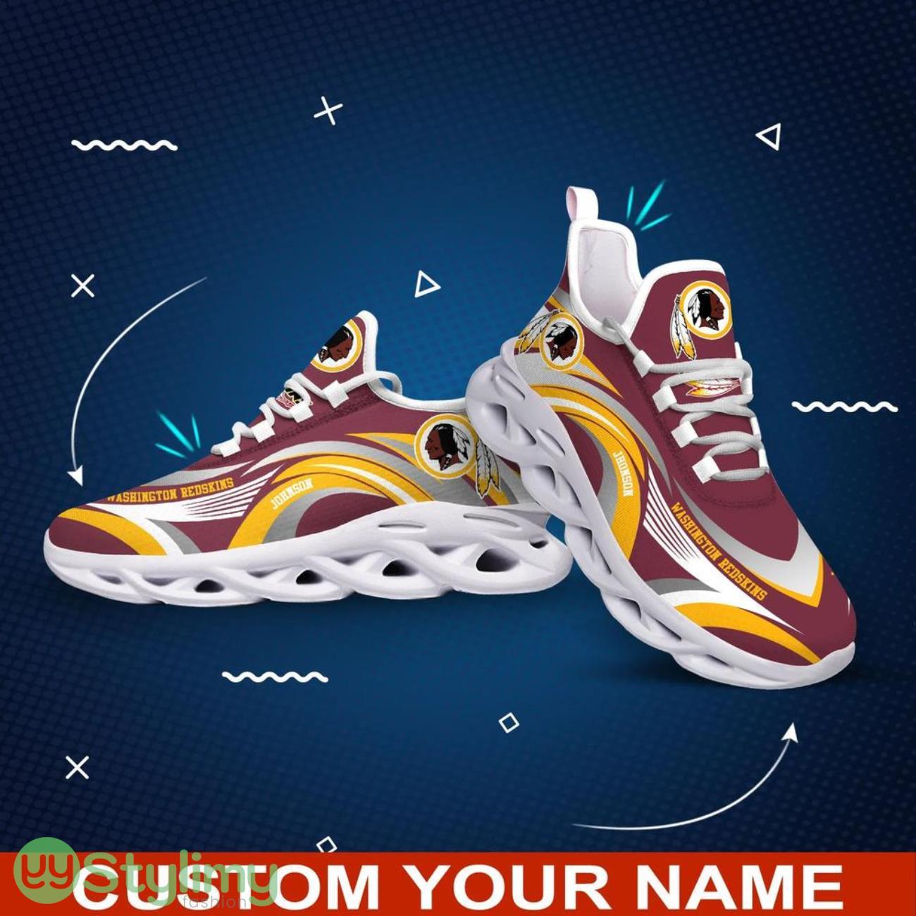 Washington Redskins NFL Max Soul Shoes Custom Name Sneakers Hot Trending Gifts NFL Big Fans 2 Washington Redskins NFL Max Soul Shoes Custom Name Sneakers Hot Trending Gifts NFL Big Fans Product Photo 2