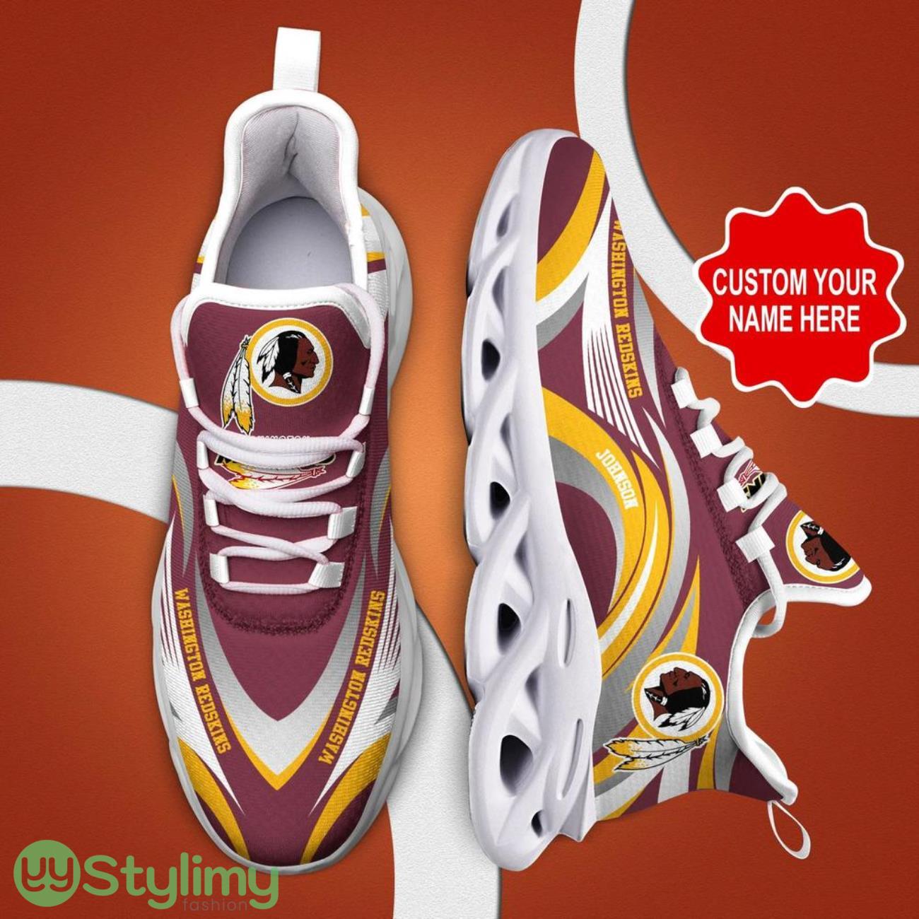 Washington Redskins NFL Max Soul Shoes Custom Name Sneakers Hot Trending Gifts NFL Big Fans 4 Washington Redskins NFL Max Soul Shoes Custom Name Sneakers Hot Trending Gifts NFL Big Fans Product Photo 4