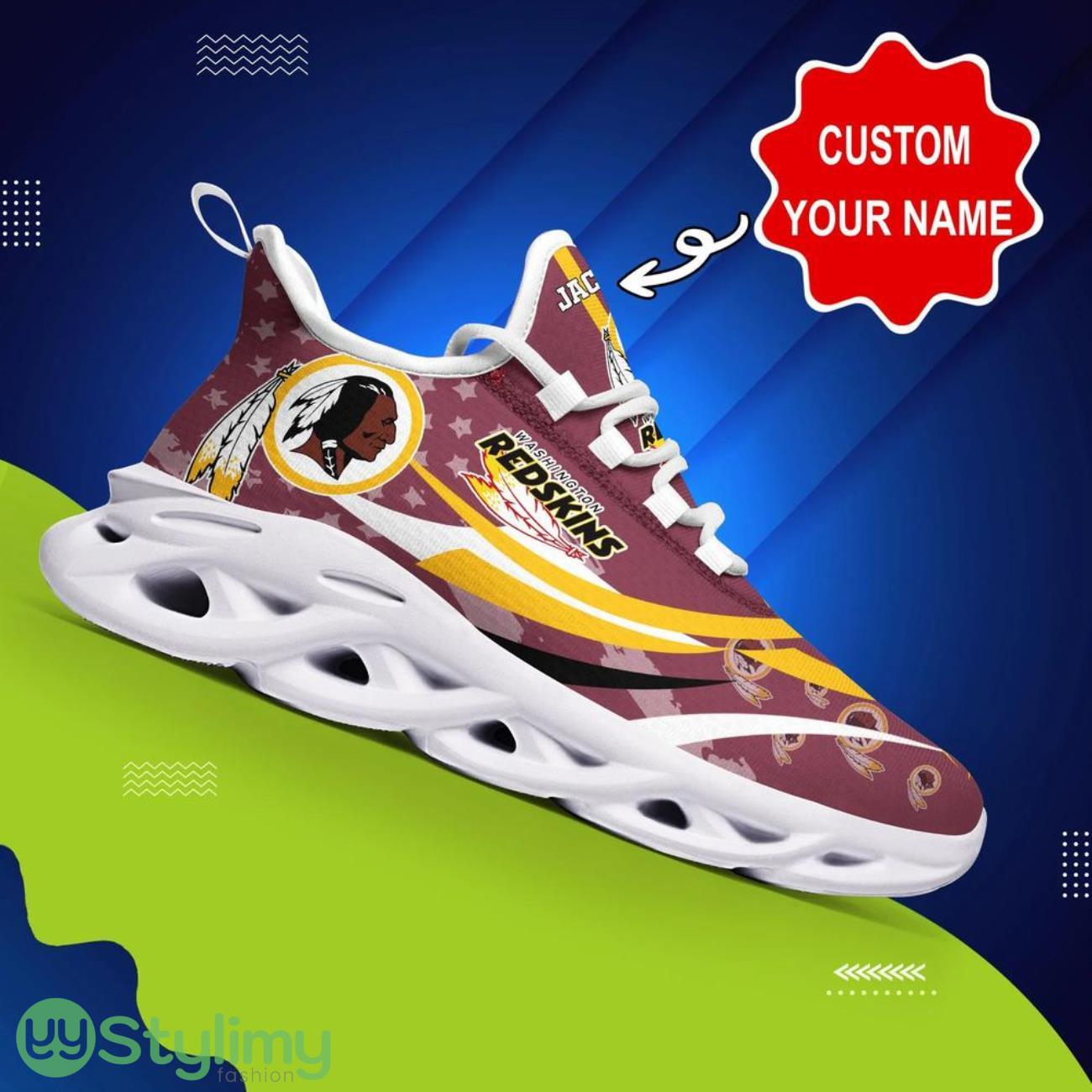 Washington Redskins NFL Max Soul Shoes Custom Name Sneakers Hot Trending Gifts NFL Fans 3 Washington Redskins NFL Max Soul Shoes Custom Name Sneakers Hot Trending Gifts NFL Fans Product Photo 3