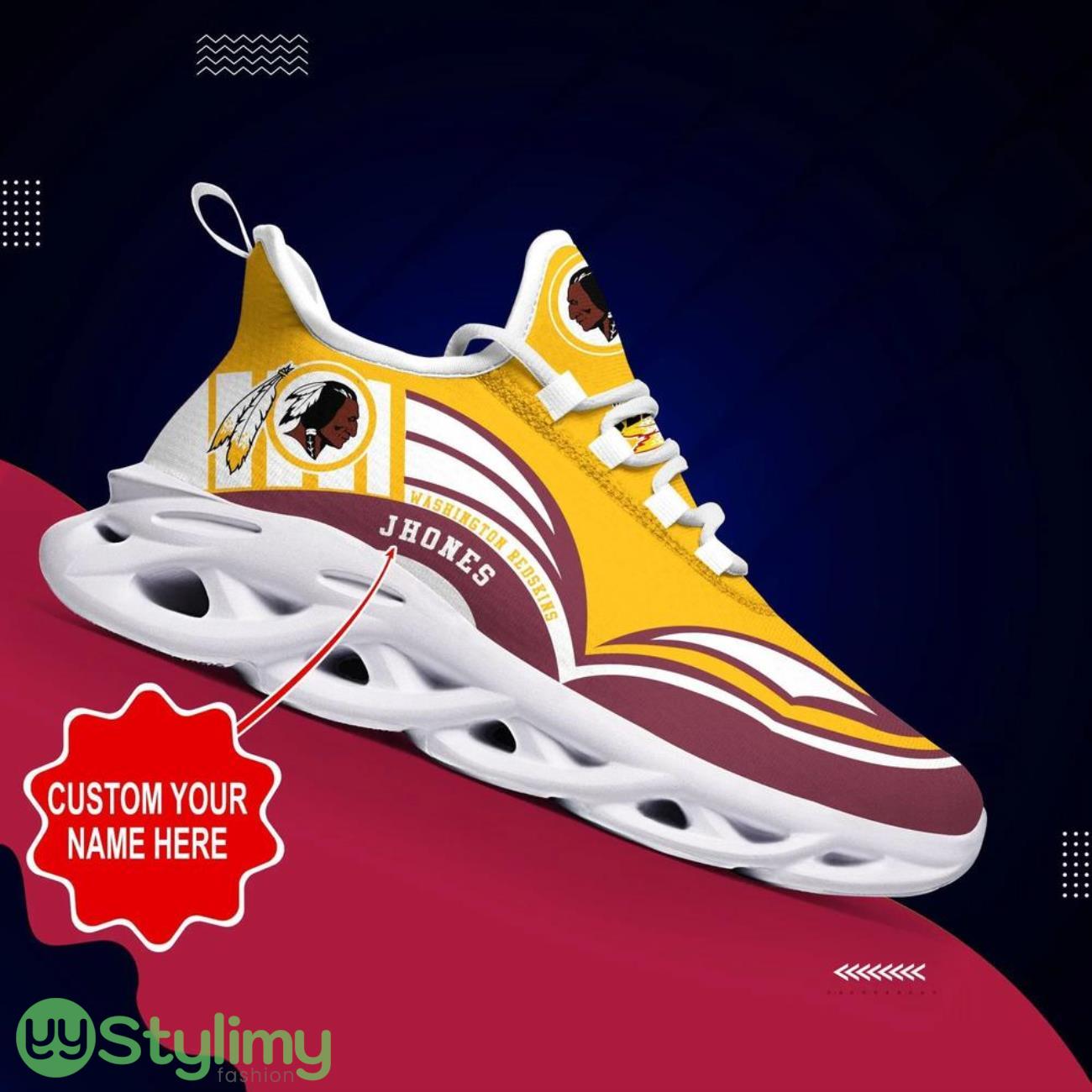 Washington Redskins NFL Max Soul Shoes Custom Name Sneakers NFL Fans 6 Washington Redskins NFL Max Soul Shoes Custom Name Sneakers NFL Fans Product Photo 1