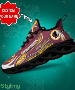 Washington Redskins NFL Sneakers Max Soul Shoes Custom Name Personalized Gifts Product Photo 1