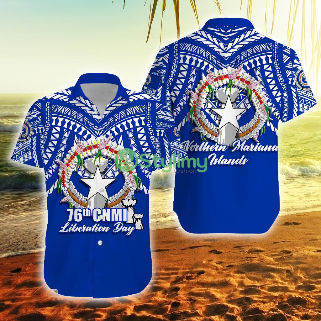 76th Northern Mariana Islands Liberation Day Northern Mariana Button Down Hawaiian Shirt Trending Summer 2 76th Northern Mariana Islands Liberation Day Northern Mariana Button Down Hawaiian Shirt Trending Summer Product Photo 1