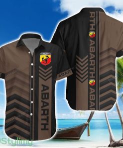 Abarth Brown Hawaiian Shirt Summer Gift For Men Women Custom Name Product Photo 1