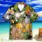 Adorable Cat Tropical Pineapple Pattern Hawaiian Shirt For Men Women Product Photo 2