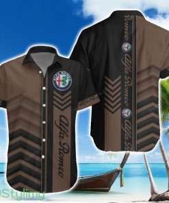 Alfa Romeo Brown Hawaiian Shirt Summer Gift For Men Women Custom Name Product Photo 1
