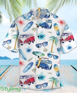 Amazing Hippie Bus 3D Aloha Hawaiian Shirt For Men And Women Product Photo 1