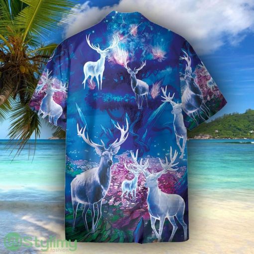 Amazing Magic Blue Light Unisex Short Sleeve Shirts Hawaiian Shirt For Men Women Product Photo 2
