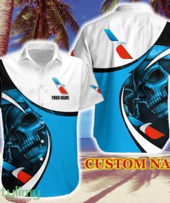 American Airlines Plus Size Logo Brand Hawaiian Shirt Skull Gift Summer Custom Name - American Airlines Plus Size Logo Brand Hawaiian Shirt Skull Gift Summer Custom Name
