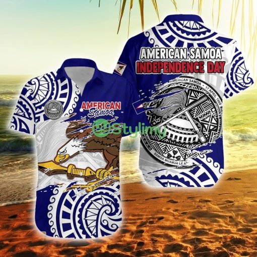 American Samoa Independence Day Polynesian Special Version American Samoa Button Down Hawaiian Shirt Trending Summer Product Photo 1
