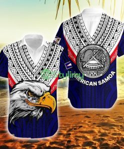 American Samoa Independence Day Simple Style American Samoa Button Down Hawaiian Shirt Trending Summer Product Photo 1