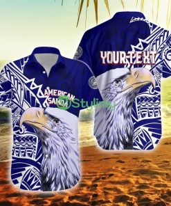 American Samoa Personalized Bald Eagle American Samoa Button Down Hawaiian Shirt Trending Summer Product Photo 1