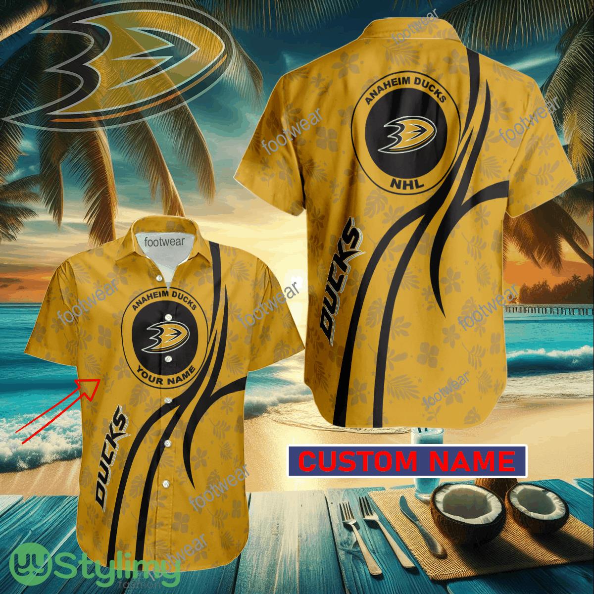 Anaheim Ducks Custom Name Hawaiian Shirt New For Men Women Fans Gift 2 Anaheim Ducks Custom Name Hawaiian Shirt New For Men Women Fans Gift - Anaheim Ducks Custom Name Hawaiian Shirt New For Men Women Fans Gift