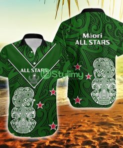 Aotearoa Rugby All Stars New Zealand Tiki Maori New Zealand Button Down Hawaiian Shirt Trending Summer Product Photo 1